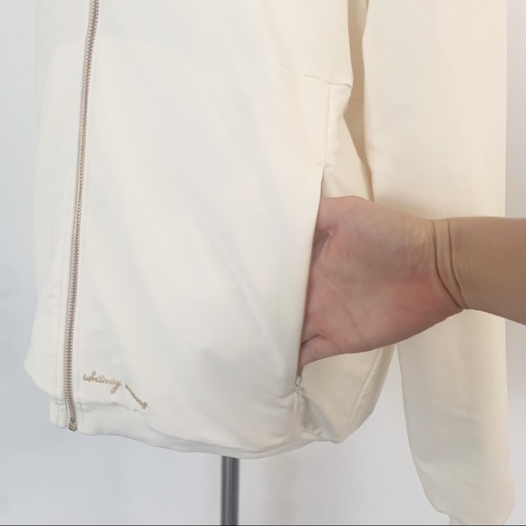 Gymshark x Whitney Simmons Reversible Oversized Jacket Coat White Sherpa Size XS - Picture 9 of 9